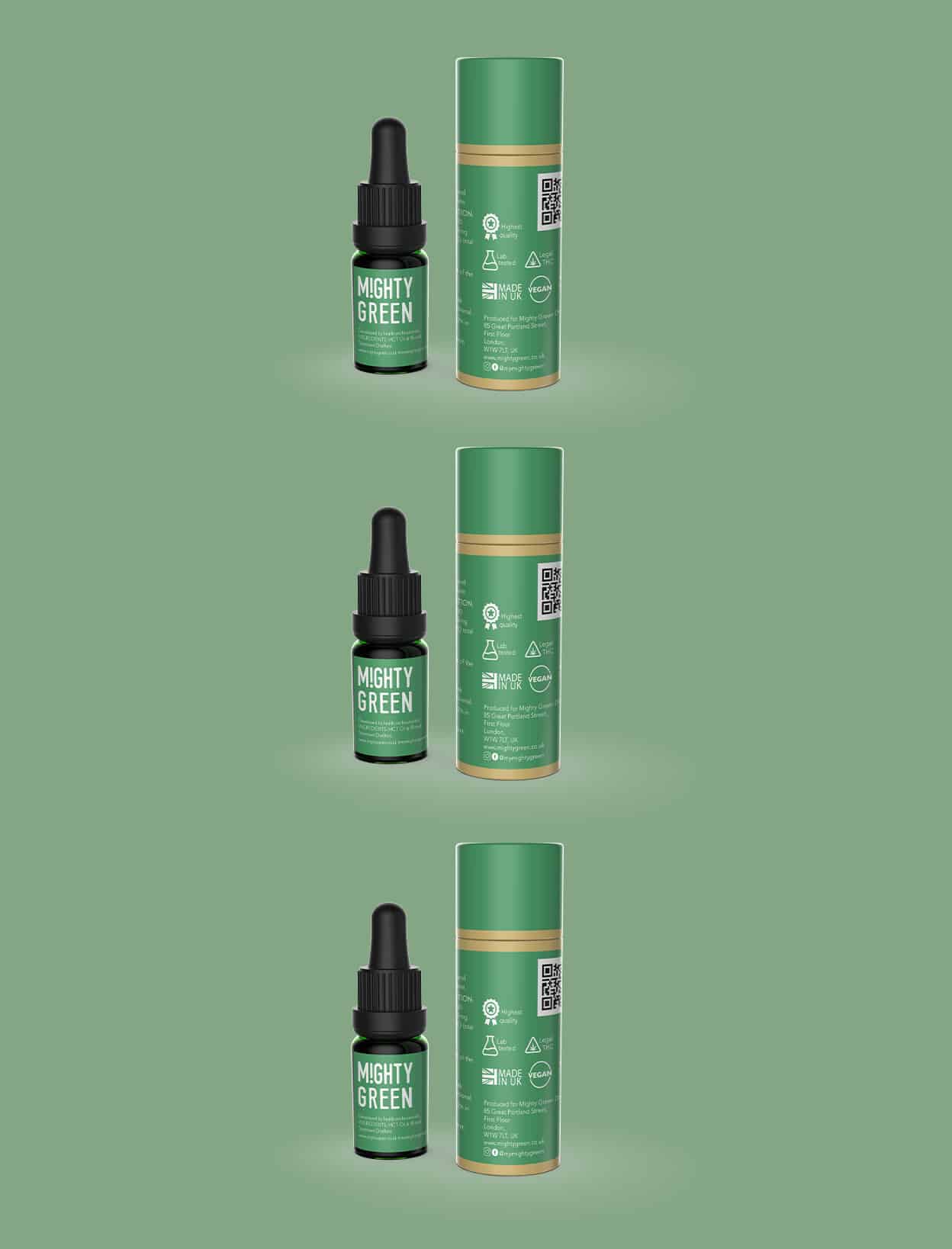 500mg Cbd Drops Mct Oil 5 500mg 10ml Mighty Green